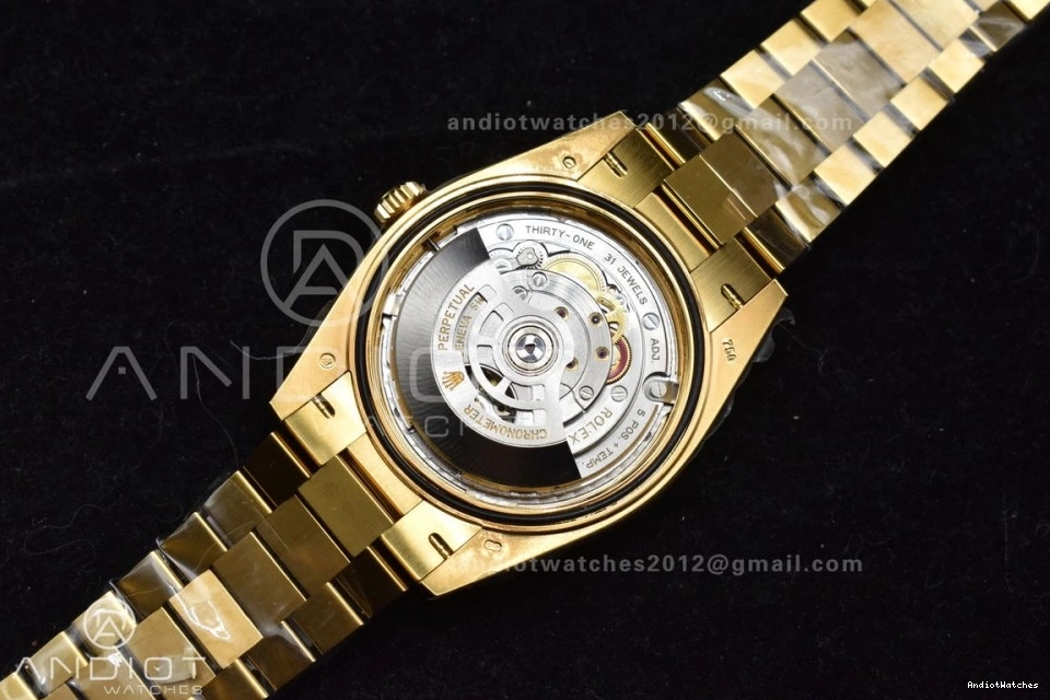 ARF Bracelet VR3255 President Black Weight) Crystal (Gain Best Date Day YG 1:1 Soft 228238 40 On Dial 656 Edition 0124